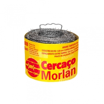 ARAME FARPADO MORLAN CERCACO 250M FIO 16
