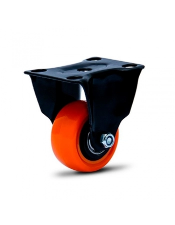 RODIZIO COLSON 158 CHAPA FIXA 41MM 30KG LARANJA (N)