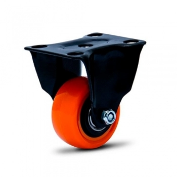 RODIZIO COLSON 158 CHAPA FIXA 41MM 30KG LARANJA (N)