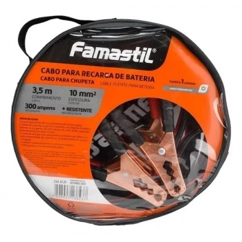 CABO FAMASTIL P/RECARGA DE BATERIA 3,5M 300A (N)