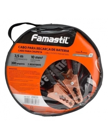 CABO FAMASTIL P/RECARGA DE BATERIA 3,5M 300A (N)