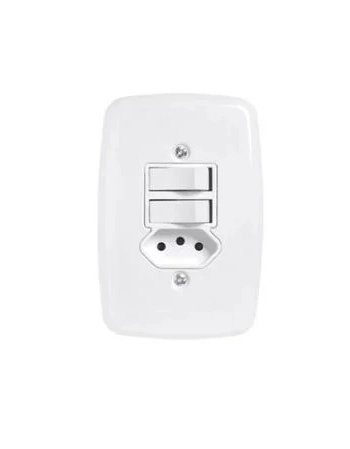 CONJ PLUZIE IDEA BCO 2 SIMP+TOMA 2P+T 20A 3220 (N)