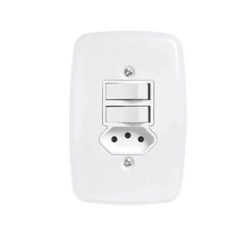 CONJ PLUZIE IDEA BCO 2 SIMP+TOMA 2P+T 20A 3220 (N)