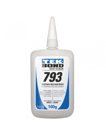 COLA INSTANTANEA TEK BOND 793 C/BICO ANTIENTUPIMENTO 100G REF 20571002700 (N)