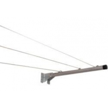 CONJ SUPORTE VARAL PAREDE COROA C/2 PCS ACO 63 CM