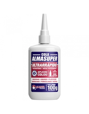 COLA INSTANTANEA ALMASUPER AEP401 C/BICO ANTIENTUPIMENTO 100G (N)