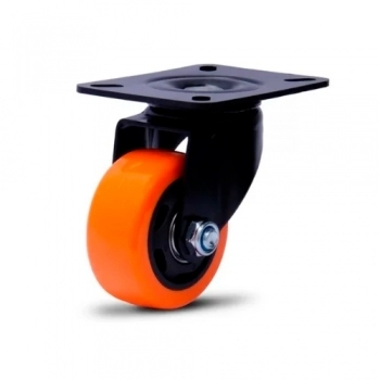RODIZIO COLSON 210 CHAPA GIRAT 50MM 50KG LARANJA (N)