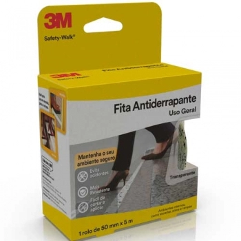 FITA ANTIDERRAPANTE 3M SAFETY WALK 50X5 TRANSP