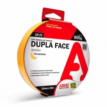 FITA DUPLA FACE ADERE ESPUMA POLIET 385 19X1.5M
