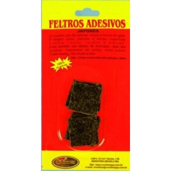 FELTRO ADESIVO JAPONES QUAD. 3,5X3,5 C/8