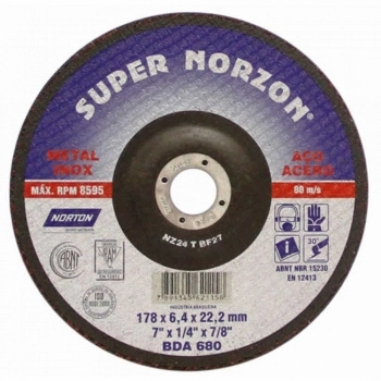 DISCO DESBASTE NORTON 7\\\" BDA680