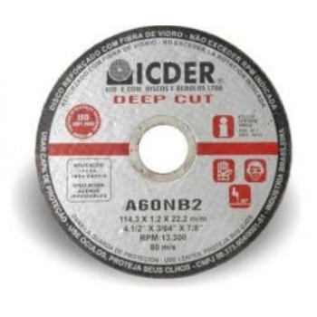 DISCO CORTE INOX ICDER 4.1/2X1,2
