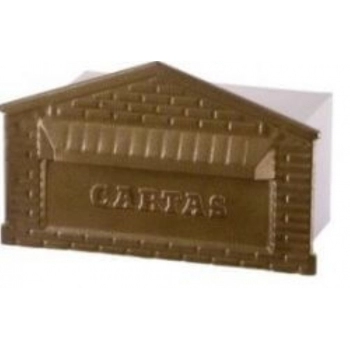 CAIXA CARTA MC CASINHA C/ ESTAMPA EM CHAPA PRATA