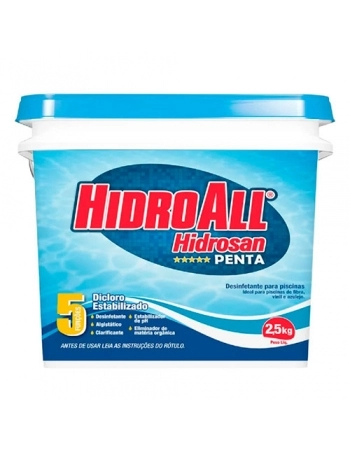 CLORO GRANULADO HIDROSAN PENTA 2,5KG HIDROALL (N)
