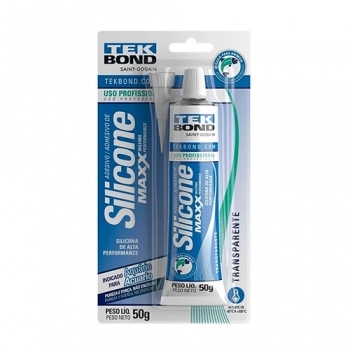 SILICONE ACETICO TEKBOND AQUARIO MAXX BLISTER 50GR REF 69957367181