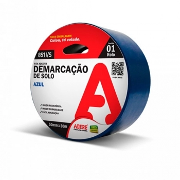 FITA DEMARCACAO ADERE SOLO 50X15 AZ