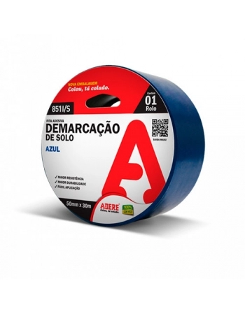 FITA DEMARCACAO SOLO ADERE 50X15 AZ (T)