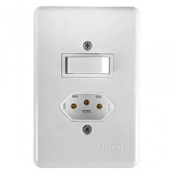 INTER PARALELO 6A C/TOMADA 2P+T 20A 250V S/PLACA