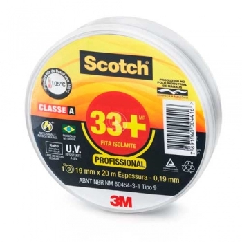 FITA ISOLANTE 3M SCOTCH (03) 33+20 19X20M REF HB004482475