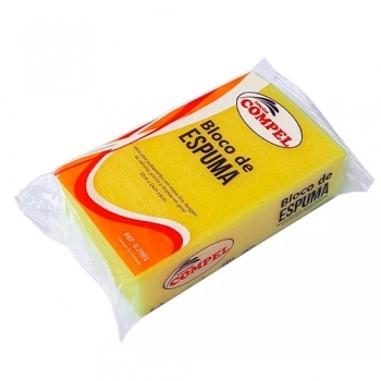 BLOCO DE ESPUMA COMPEL P/PEDREIRO 6 X 13 X 22