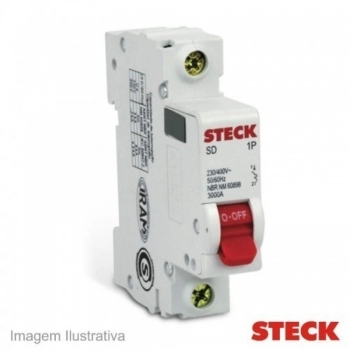 DISJUNTOR STECK (05) DIN UNIP 32A C REF SDD61C32