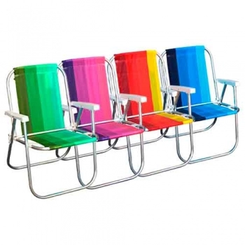 CADEIRA PRAIA/VARANDA BOTAFOGO ALTA STANDART ALUMIN SORTIDA REF CAD0047 (N)