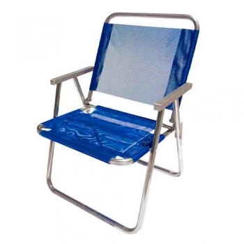 CADEIRA PRAIA/VARANDA BOTAFOGO EX LARGA 130KG ALUMIN AZ ROYAL REF CAD0410 (N)
