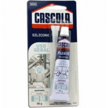 SILICONE ACETICO FLEXITE CASCOLA TRANSPARENTE/INCOLOR COLMEIA BLISTER 50G