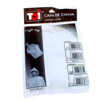 CAPA DE CHUVA 1-TOI LAMINADA G TRANSP