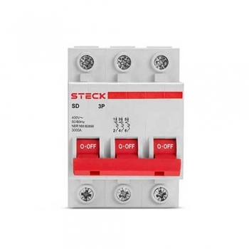 DISJUNTOR STECK (16) DIN TRIP 32A C REF SDD63C32