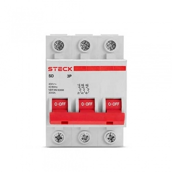 DISJUNTOR STECK (19) DIN TRIP 63A C REF SDD63C63
