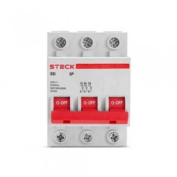 DISJUNTOR STECK (17) DIN TRIP 40A C REF SDD63C40