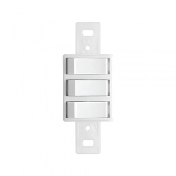 3 INTER ILUMI SIMPLES 6A 250V S/PLACA STYLUS REF 2019/0