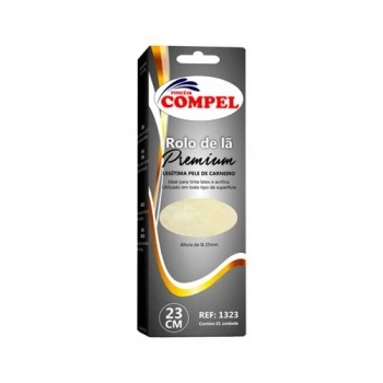 ROLO LA COMPEL PELE CARNEIRO 23CM/25MM REF 0.1323