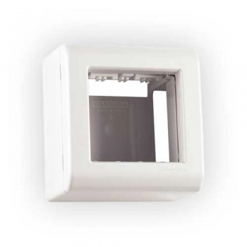 CAIXA TRAMONTINA LIZFLEX BCO SOBREPOR 2 MODULO REF 57303002 (N)