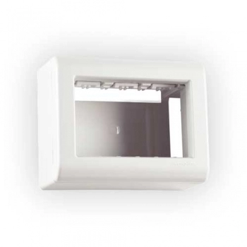 CAIXA TRAMONTINA LIZFLEX BCO SOBREPOR 3 MODULO REF 57303003 (N)