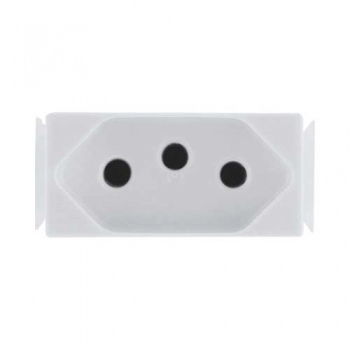 MODULO TRAMONTINA ARIA BCO TOMADA 2P+T 10A A 250V REF 57217030 (N)