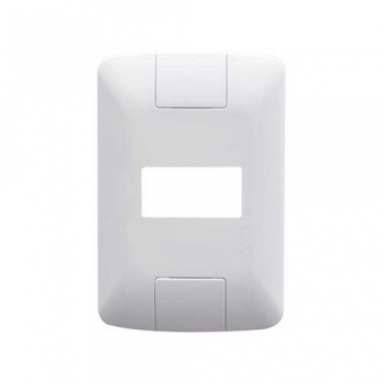 PLACA TRAMONTINA ARIA BCO 1 MODULO HORIZONTAL 4X2 REF 57203004 (N)