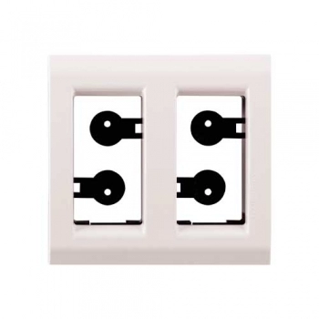 PLACA TRAMONTINA LIZ BCO 2 MODULO P/ MOVEIS REF 57106035 (N)