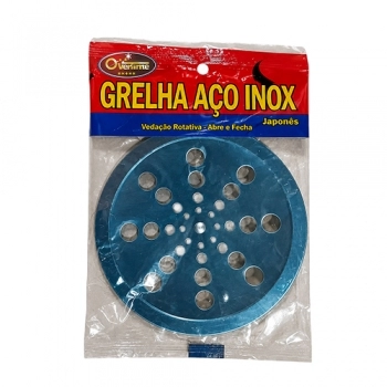 RALO REDONDA 150 MM ABRE E FECHA AÇO INOX (N)
