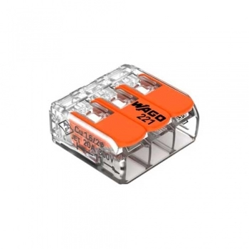 CONECTOR WAGO EMENDA 5P TRANSP 0,14/4MM REF 60246266 (N)