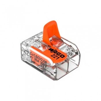 CONECTOR WAGO EMENDA 2P TRANSP 0,50/6MM REF 60359996 (N)