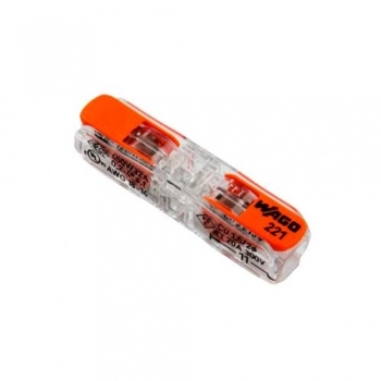 CONECTOR WAGO EMENDA LUMINARIA TRANSP 0,14/4MM C/02 REF 60513060 (N)
