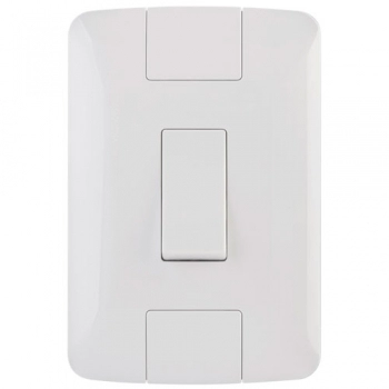 CONJ TRAMONTINA ARIA BCO 1 INTER SIMPLES 6A A 250V 4X2 REF 57241001 (N)