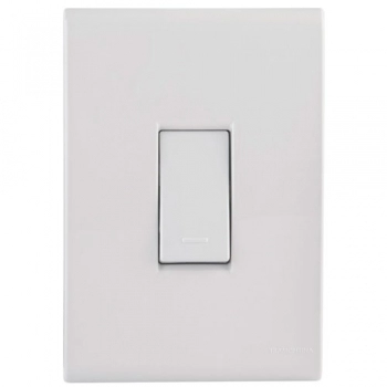 CONJ TRAMONTINA LIZ BCO 1 INTER SIMPLES 10A A 250V 4X2 REF 57170201 (N)