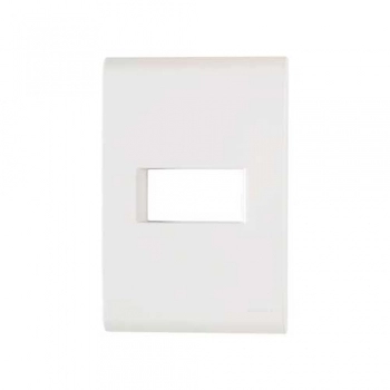 PLACA TRAMONTINA LIZ BCO 1 MODULO HORIZONTAL 4X2 REF 57106203 (N)