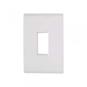 PLACA TRAMONTINA LIZ BCO 1 MODULO VERTICAL 4X2 REF 57106203 (N)