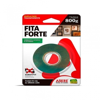 FITA DUPLA FACE ADERE ADERMAX TRANSP 19X02
